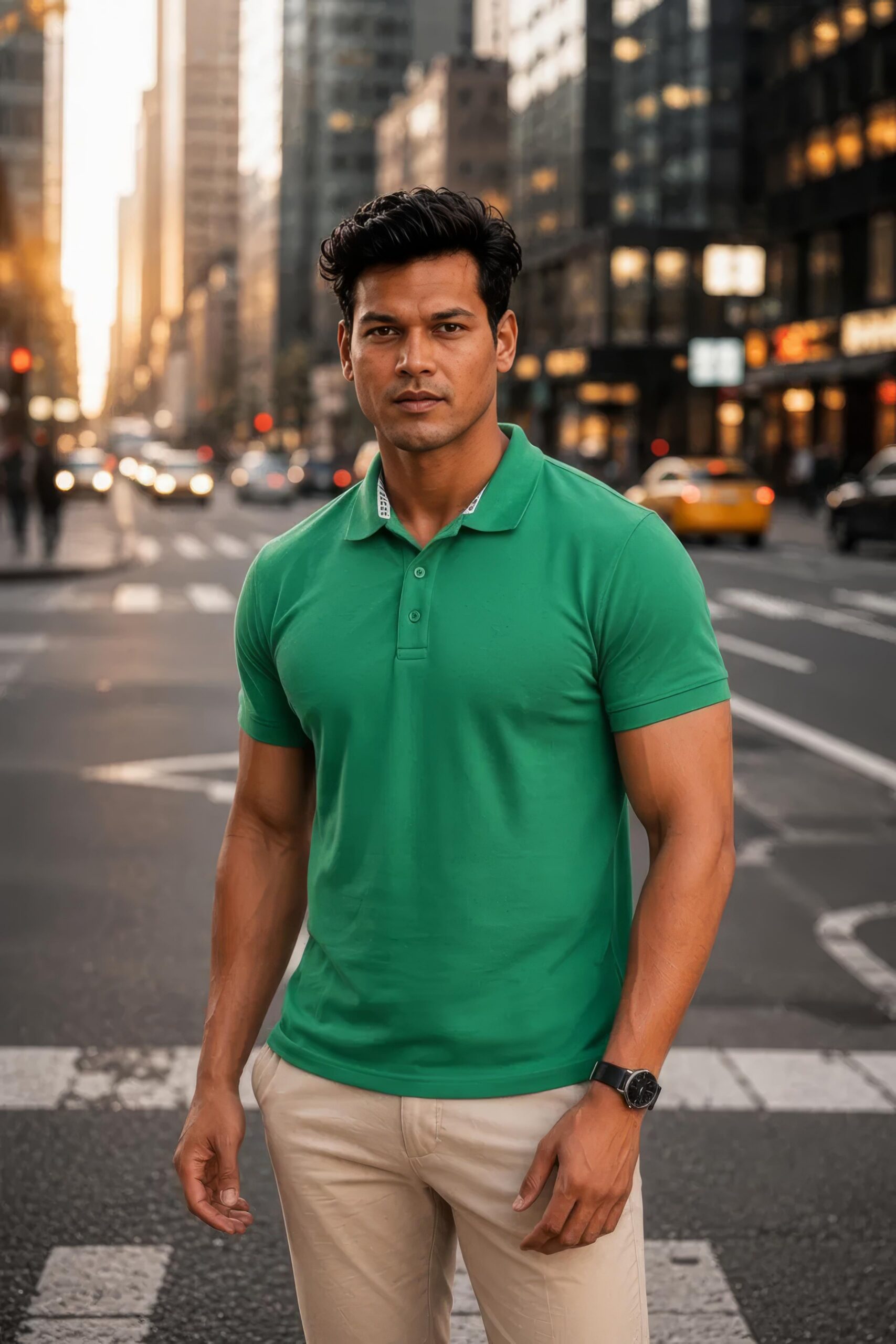 Lt.Green polo Teal Green Polo T-Shirt - Image 1